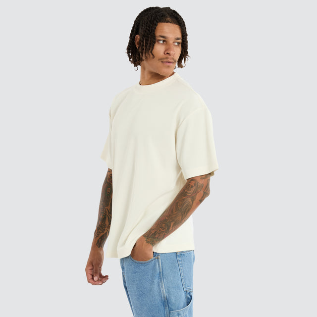 model wears Baroque Street Tee Off White T-Shirts Neutral - image 1