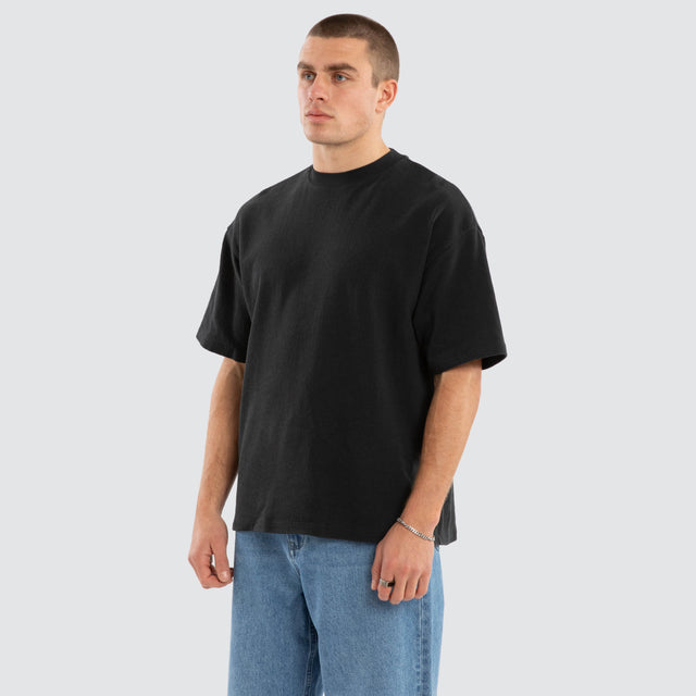 Elijah Textured Street Tee Anthracite