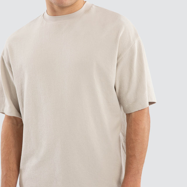 Elijah Textured Street Tee Concrete