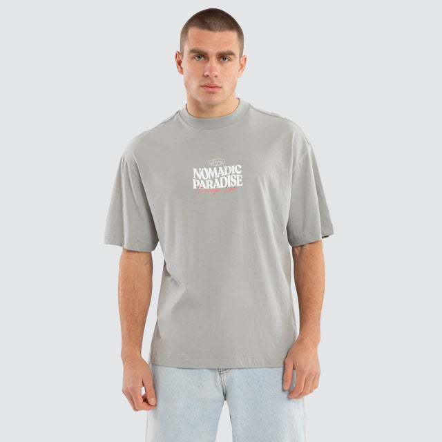 Hollow Street Tee Neutral Grey