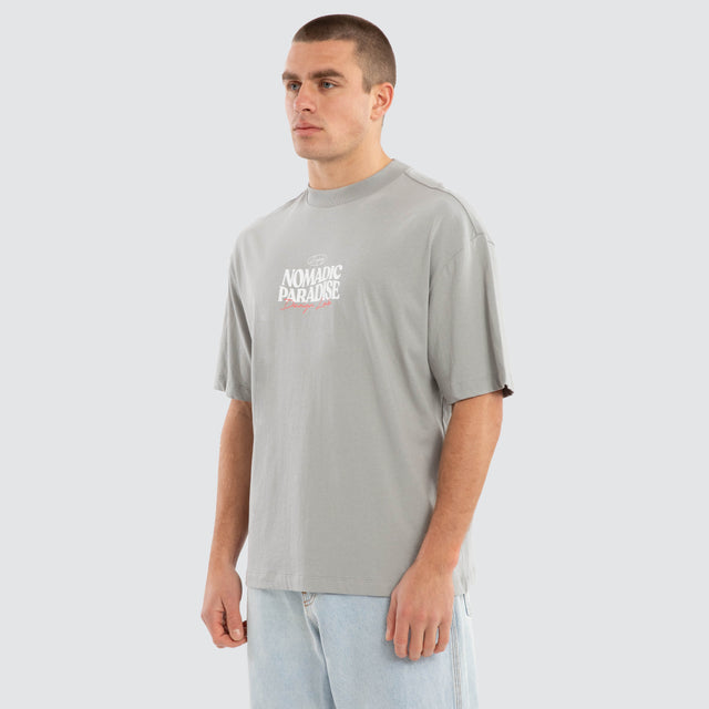 Hollow Street Tee Neutral Grey