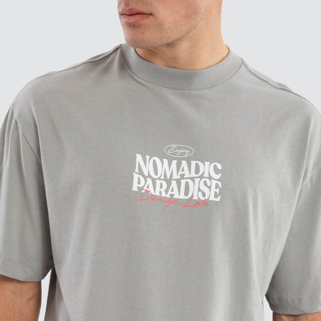Hollow Street Tee Neutral Grey