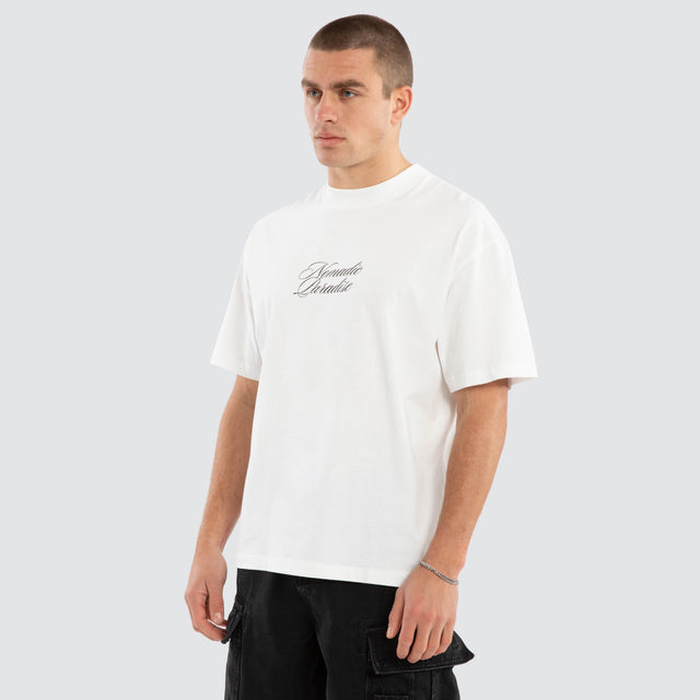 Passage Street Tee Natural White