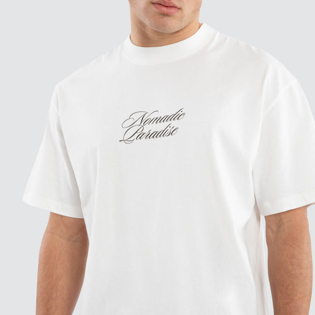 Passage Street Tee Natural White