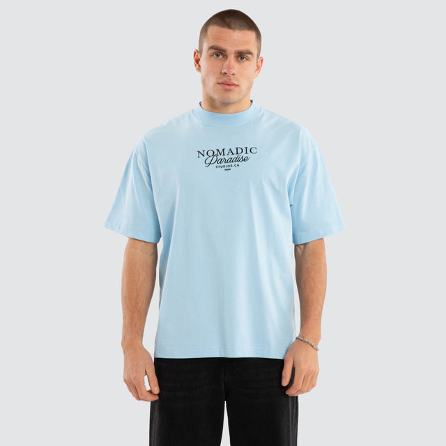 Belmont Street Tee Placid Blue