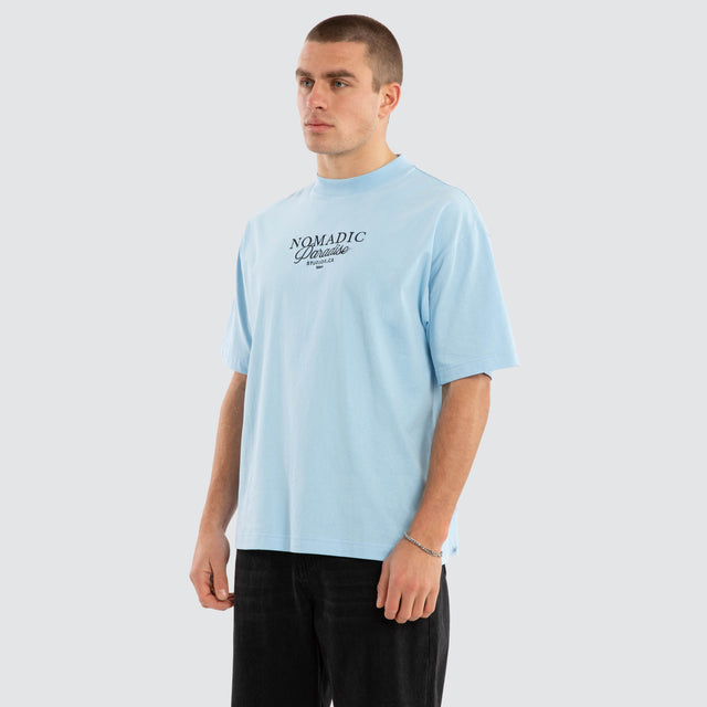 Belmont Street Tee Placid Blue
