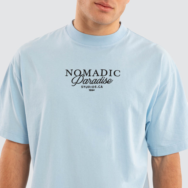 Belmont Street Tee Placid Blue