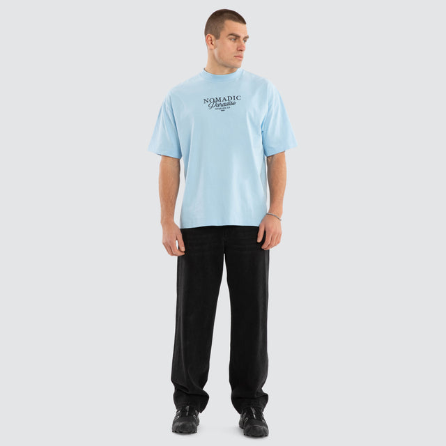 Belmont Street Tee Placid Blue