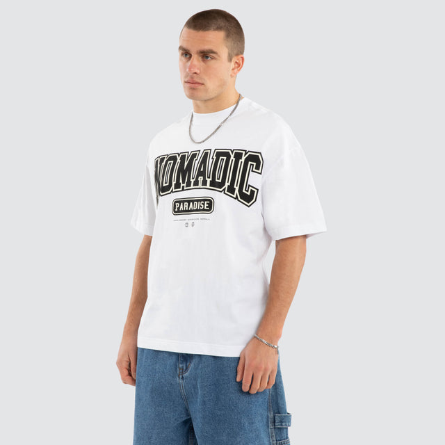 Haramosh Street Tee Optical White