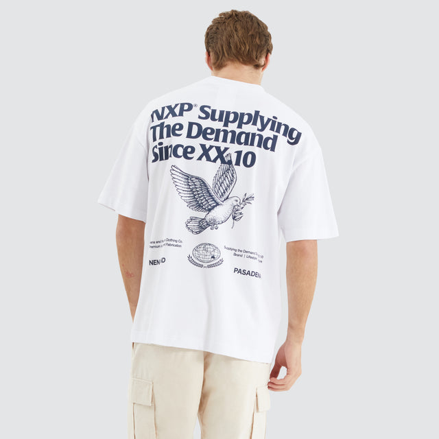 model wears Variant Street Tee Optical White T-Shirts White - image 1