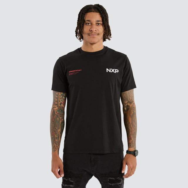 model wears Brace Standard Tee Jet Black T-Shirts Jet Black - image 7