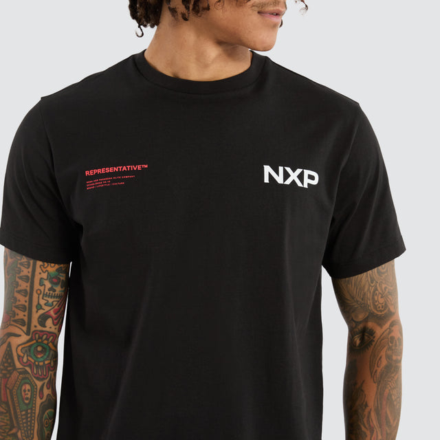 model wears Brace Standard Tee Jet Black T-Shirts Jet Black - image 2