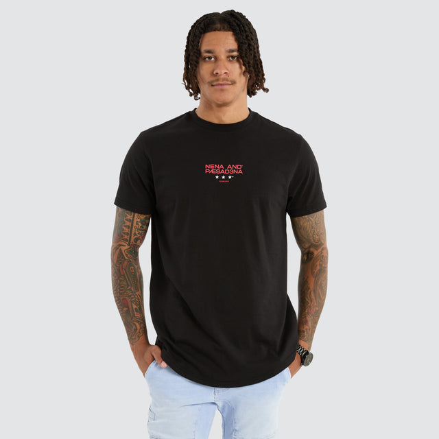 Vector Dual Curved Tee Jet Black