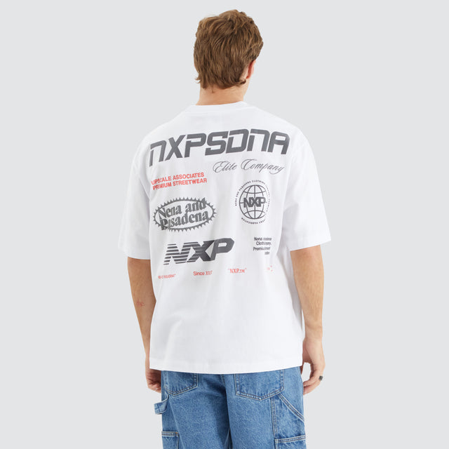 model wears Agile Oversized Tee Optical White T-Shirts White - image 2