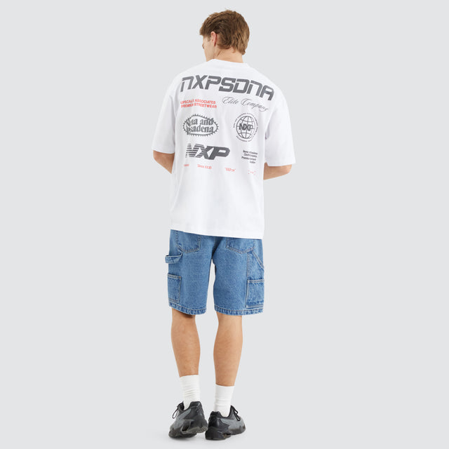 model wears Agile Oversized Tee Optical White T-Shirts White - image 7