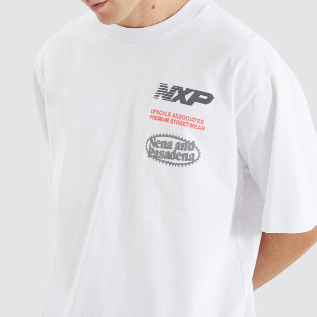 model wears Agile Oversized Tee Optical White T-Shirts White - image 4