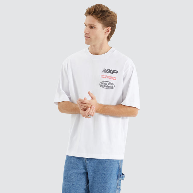model wears Agile Oversized Tee Optical White T-Shirts White - image 3