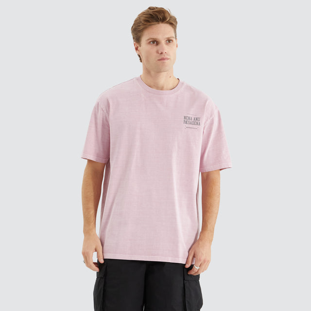 model wears Compact Box Fit Tee Pigment Pink T-Shirts Pink - image 2
