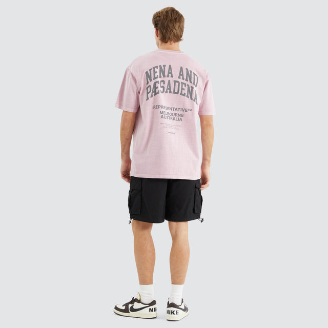 model wears Compact Box Fit Tee Pigment Pink T-Shirts Pink - image 5