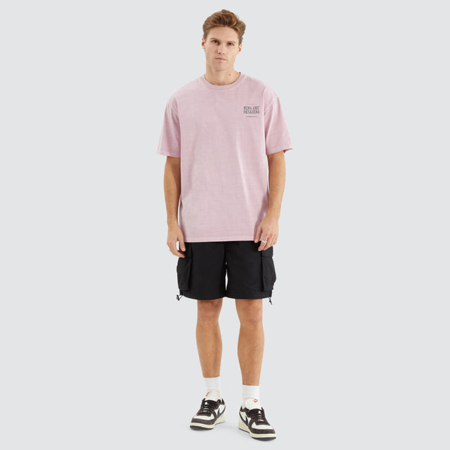model wears Compact Box Fit Tee Pigment Pink T-Shirts Pink - image 4