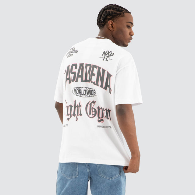 model wears Rattle Raptor Tee Optical White T-Shirts White - image 1