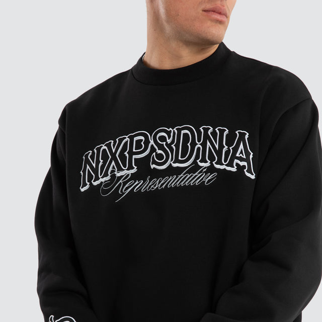 Warrior Relaxed Jumper Jet Black