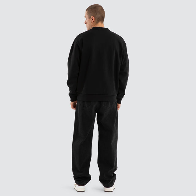 Warrior Relaxed Jumper Jet Black