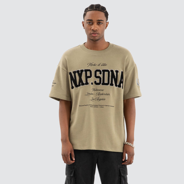 Captain Loopback Raptor Tee Khaki