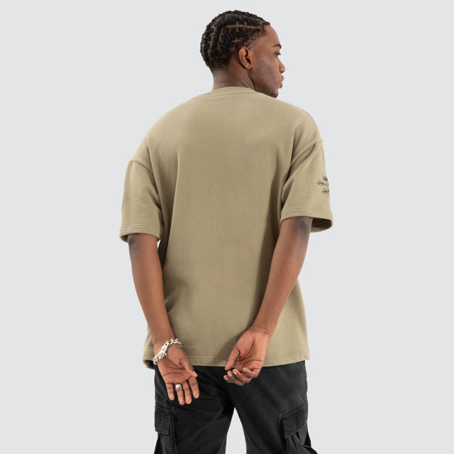 Captain Loopback Raptor Tee Khaki