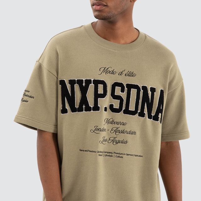Captain Loopback Raptor Tee Khaki