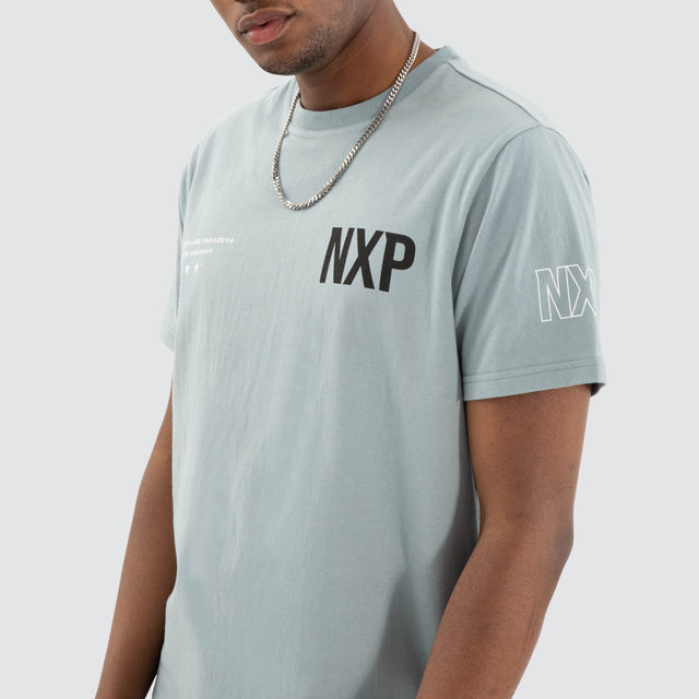 Harbor Dual Curved Tee Lead Blue/Black