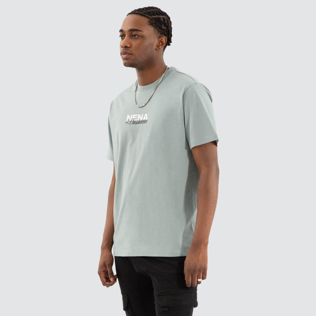 Hope Classic Fit Tee Lead Blue