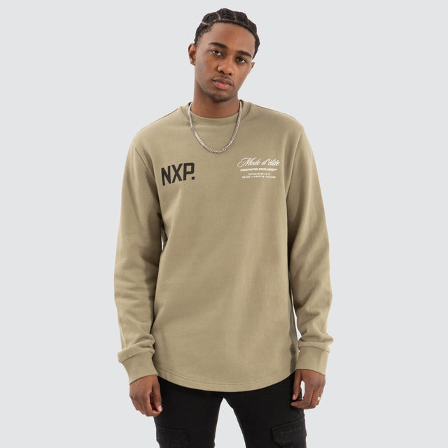 Mate Dual Curved Jumper Khaki Green