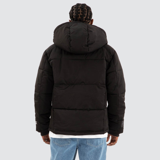 Burden Hooded Puffer Jet Black