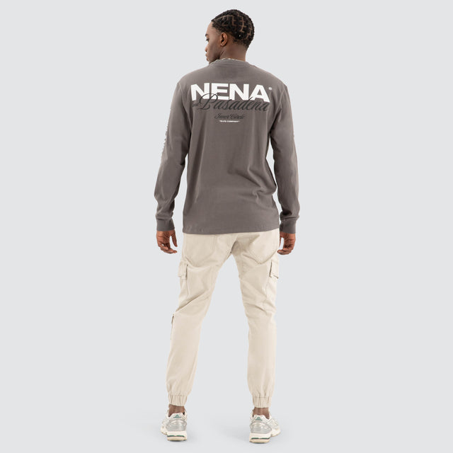 Public Relaxed Longsleeve Tee Charcoal