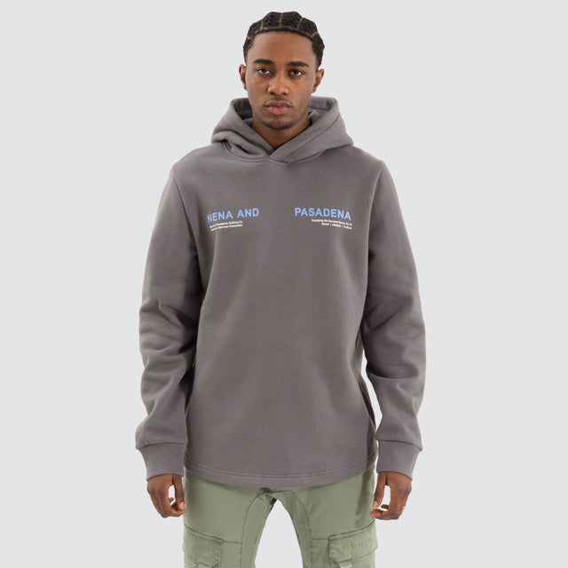 Strike Dual Curved Hoodie Charcoal Grey