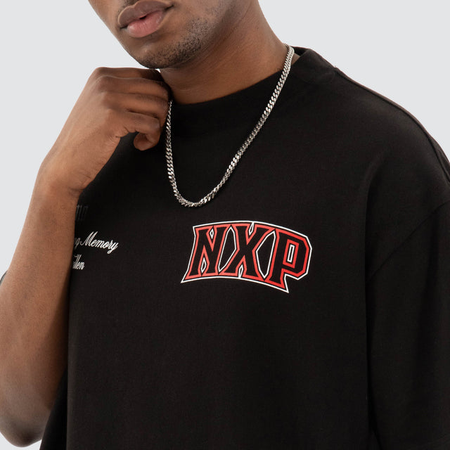 model wears Knockout Raptor Tee Jet Black T-Shirts Black - image 5