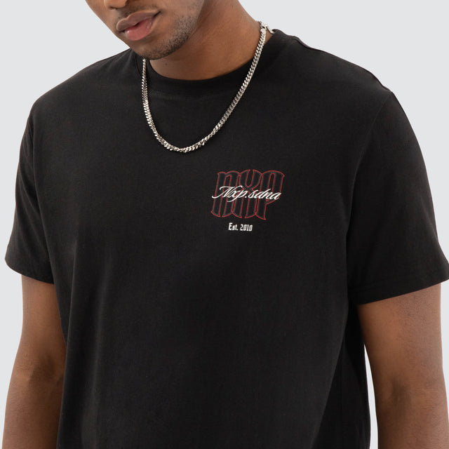 Combat Dual Curved Tee Jet black