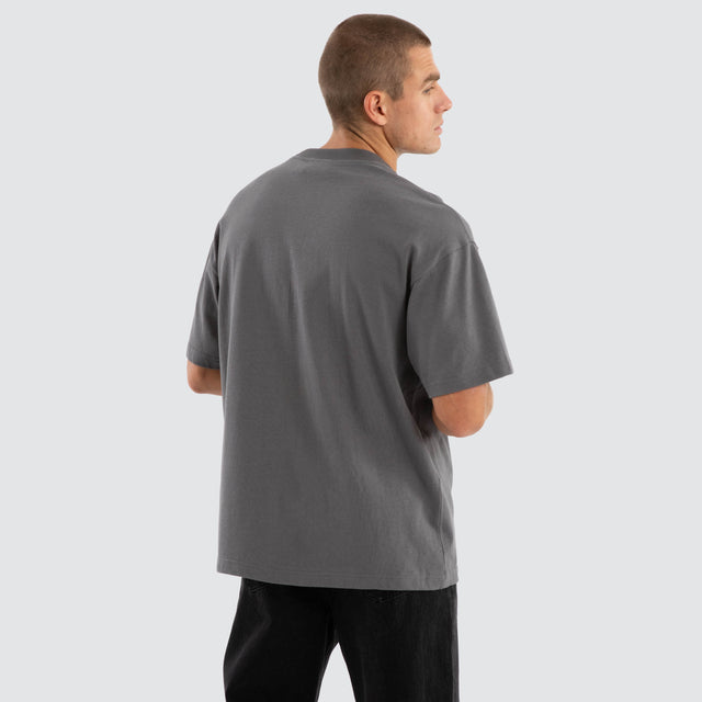 model wears Climax Raptor Tee Charcoal T-Shirts Grey - image 4