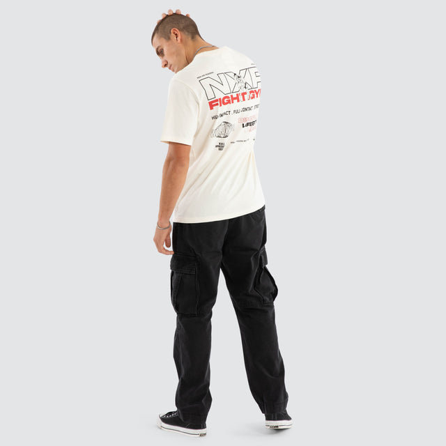 model wears Retrospect Classic Tee Tofu T-Shirts Cream - image 4