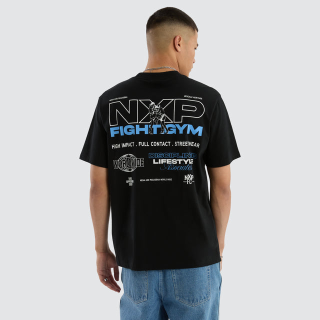 model wears Retrospect Classic Tee Jet Black T-Shirts Black - image 1