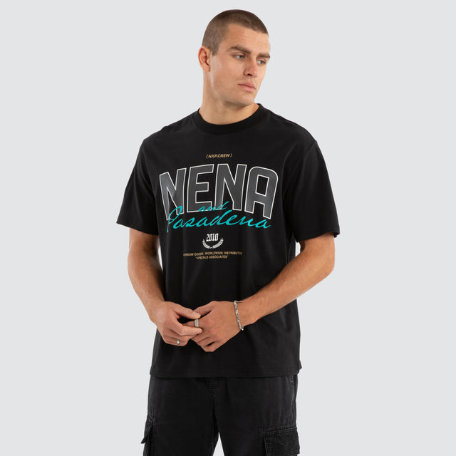 model wears Motion Classic Tee Anthracite Black T-Shirts Black - image 1
