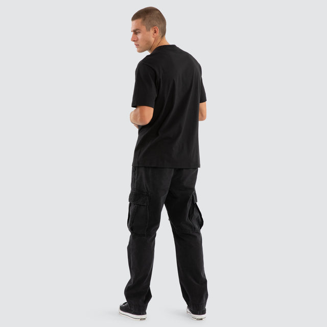 model wears Motion Classic Tee Anthracite Black T-Shirts Black - image 2