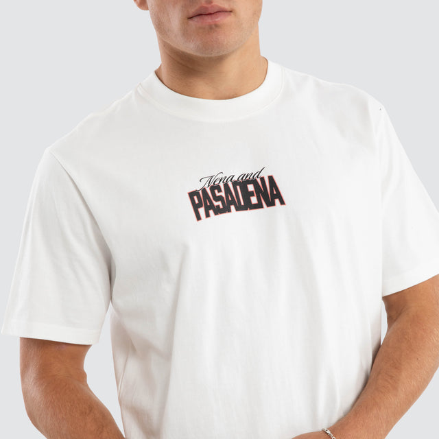 Distance Classic Tee Natural White