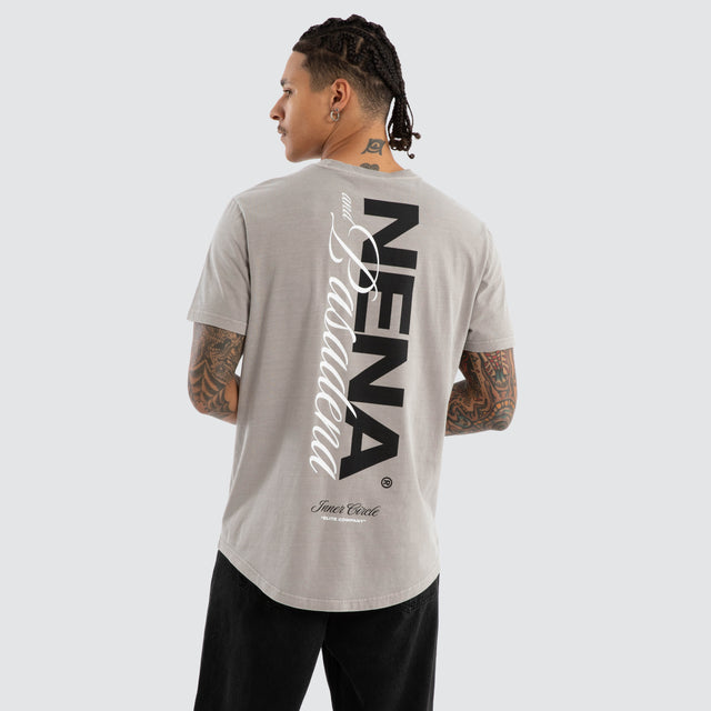Veered Dual Curved Tee Pigment Paloma