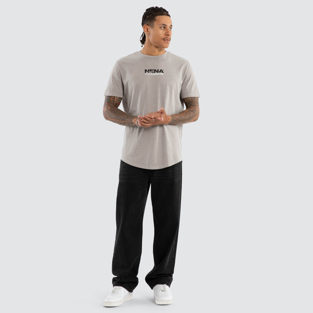 Veered Dual Curved Tee Pigment Paloma