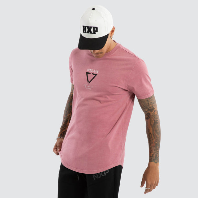 Wave Dual Curved Tee Pigment Mesa Rose