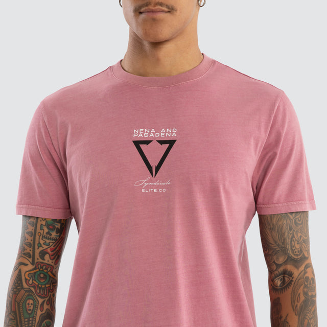 Wave Dual Curved Tee Pigment Mesa Rose