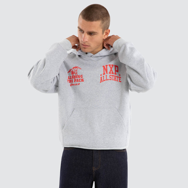 Pack Box Fit Hoodie Grey Marle