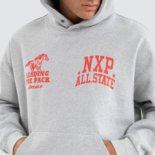 Pack Box Fit Hoodie Grey Marle